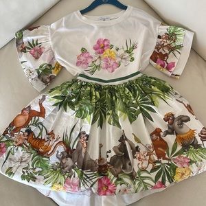Monnalisa Jungle Book themed matching skirt and top set.
